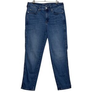 Chicos DefineMe Slim Leg Ankle Jeans High Rise Medium Wash Size 8R 1R